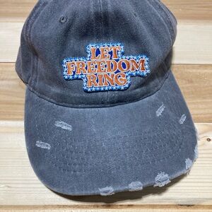 Distressed Gray 'Let Freedom Ring' Cap